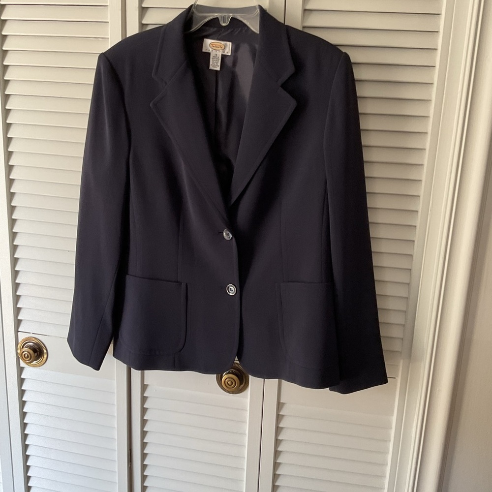 Talbots Navy Suit - Jacket and skirt.